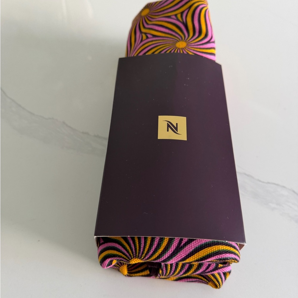 Nespresso Pink and Yellow Swirl Tote Bag - Picture 3 of 7